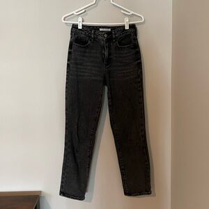 Black Denim Mom Jeans